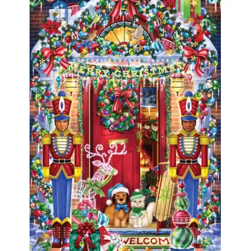 Puzzles And Toys>Tannenbaum Holiday Shop Christmas Welcome Jigsaw Puzzle 1000 Piece