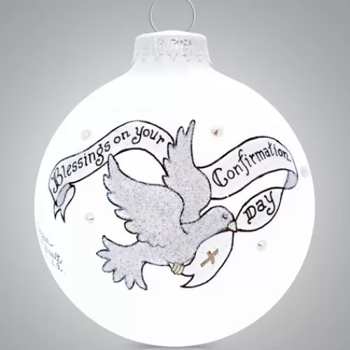 Nativity Sets And Religious Ornaments>Tannenbaum Holiday Shop Confirmation With Dove 2016