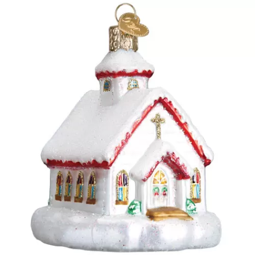 Nativity Sets And Religious Ornaments>Tannenbaum Holiday Shop Country Church