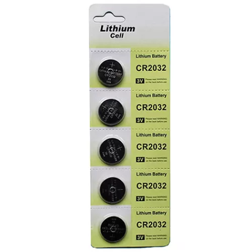 Ornament Stands And Accessories>Tannenbaum Holiday Shop Cr2032 Button Cell Batteries 5 Piece