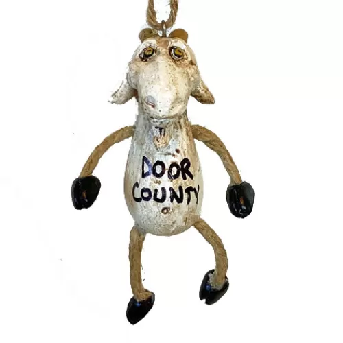 Animal Ornaments^Tannenbaum Holiday Shop Dangly Door County Goat