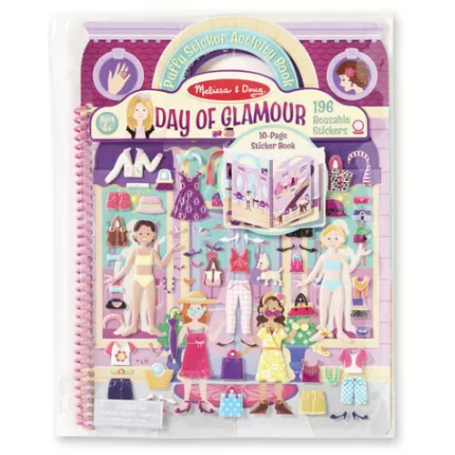 Puzzles And Toys>Tannenbaum Holiday Shop Day Of Glamour Deluxe Puffy Sticker Album