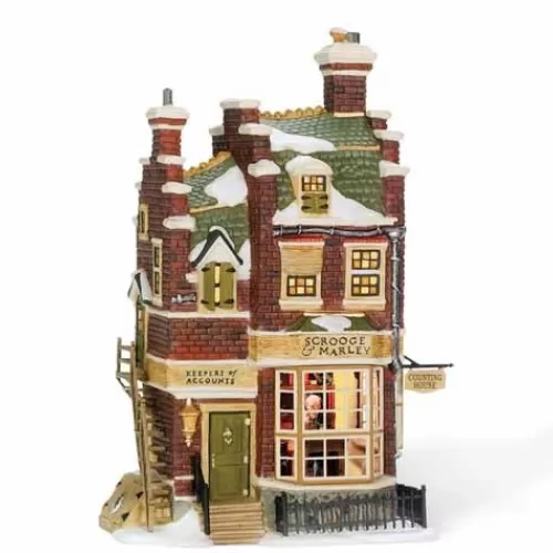 Department 56 - Villages^Tannenbaum Holiday Shop Dickens Village- Scrooge/Marley Counting House