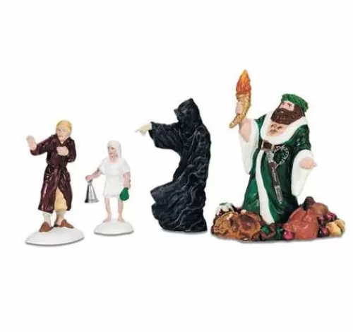 Department 56 - Villages^Tannenbaum Holiday Shop Dickens Village- Xmas Carol Visit Set Of 4