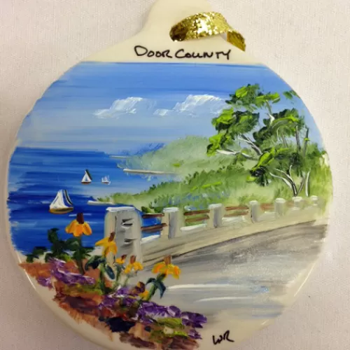 Door County Ornaments And Gifts>Tannenbaum Holiday Shop Door County Overlook Flat Ornament