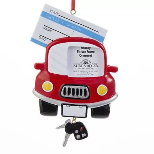 Personalizable Ornaments>Tannenbaum Holiday Shop Drivers License Picture Frame Ornament For Personalization