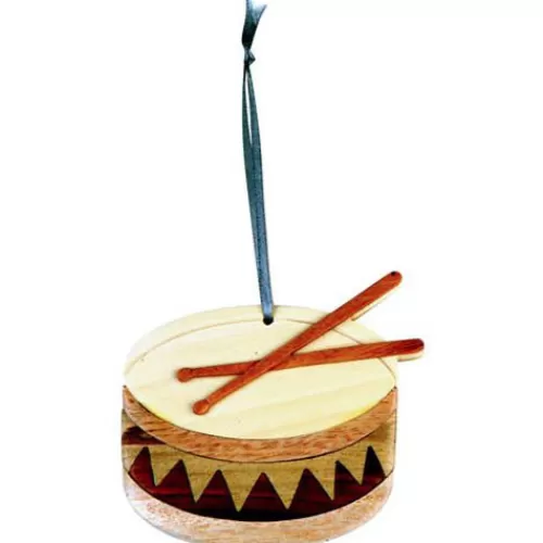 Music Ornaments>Tannenbaum Holiday Shop Drum Ornament