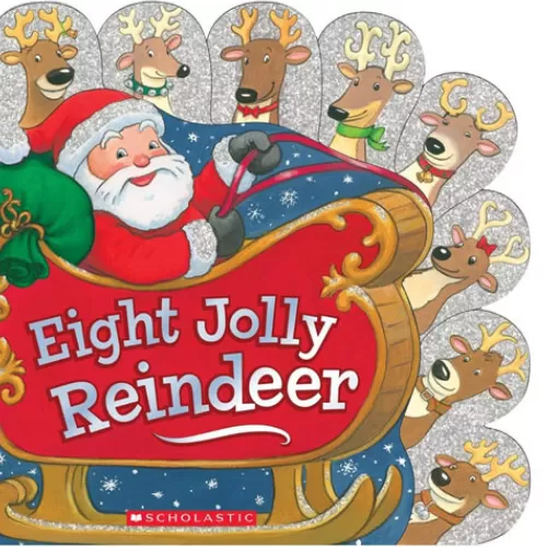 Books^Tannenbaum Holiday Shop Eight Jolly Reindeer Board Book