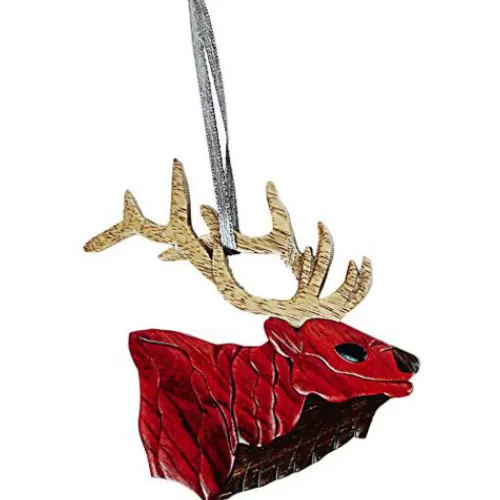 Animal Ornaments^Tannenbaum Holiday Shop Elk Head Ornament