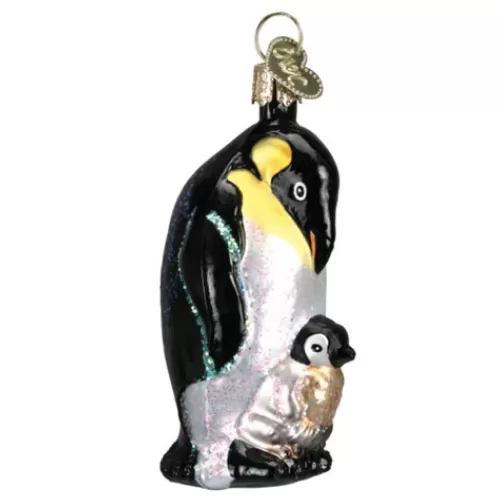 Animal Ornaments^Tannenbaum Holiday Shop Emperor Penguin With Chick