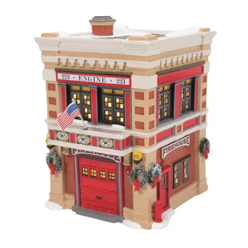 Department 56 - Villages^Tannenbaum Holiday Shop Engine 223 Fire House