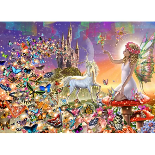 Puzzles And Toys>Tannenbaum Holiday Shop Fairyland Kids' Jigsaw Puzzle, 100 Pieces