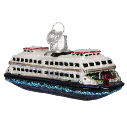 Travel And Destination Ornaments>Tannenbaum Holiday Shop Ferry Ornament