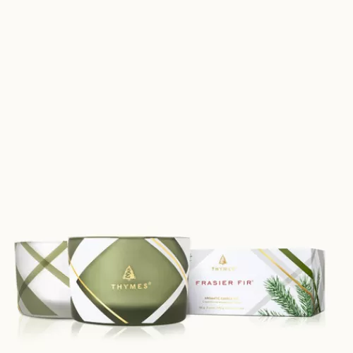 Candles And Home Fragrances^Tannenbaum Holiday Shop Frasier Fir Frosted Plaid Candle Set