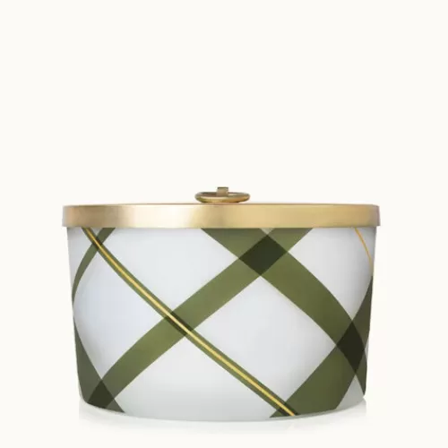 Candles And Home Fragrances^Tannenbaum Holiday Shop Frasier Fir Frosted Plaid Large Candle