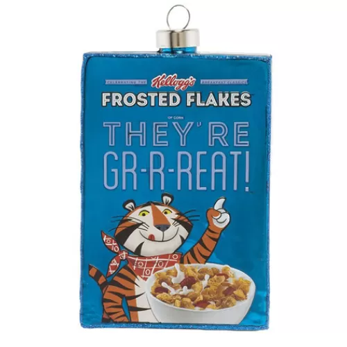 Food And Beverage Ornaments^Tannenbaum Holiday Shop Frosted Flakes Vitnage Cereal Box