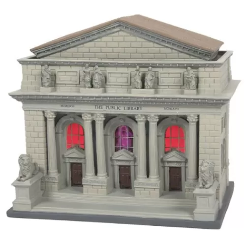 Department 56 - Halloween Village>Tannenbaum Holiday Shop Ghostbusters Library