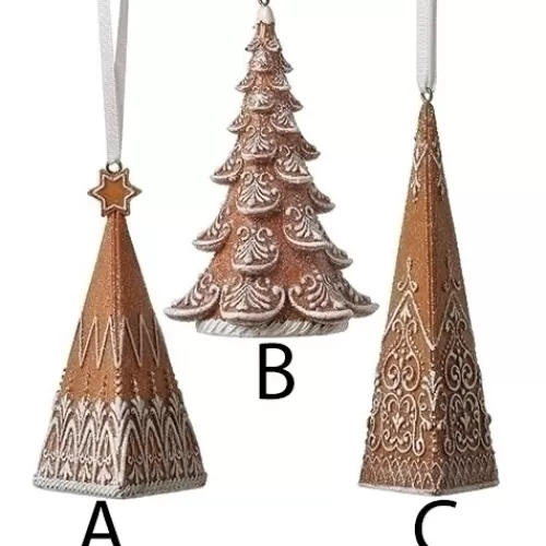 Gingerbread Ornaments, Houses, And Decor>Tannenbaum Holiday Shop Ginger Re D Tree Orn Ment, 3