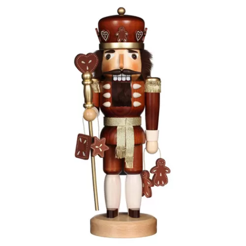 German Nutcrackers, Smokers, And Pyramids>Tannenbaum Holiday Shop Gingerbread King Natural Nutcracker