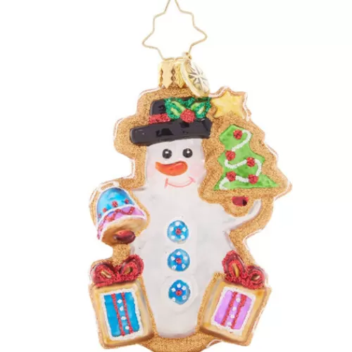 Food And Beverage Ornaments^Tannenbaum Holiday Shop Gingerbread Snowman Gem