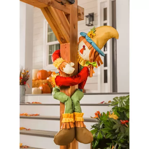 Indoor Decor^Tannenbaum Holiday Shop Girl Scarecrow Post Hugger