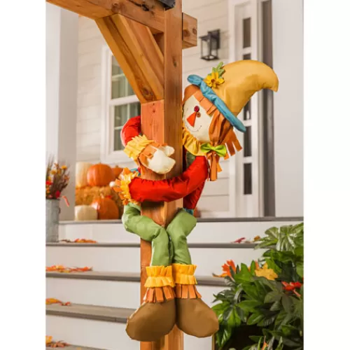 Outdoor Decor>Tannenbaum Holiday Shop Girl Scarecrow Post Hugger