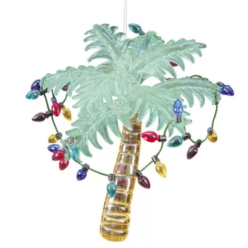 Novelty Ornaments^Tannenbaum Holiday Shop Glass Palm Tree Ornament