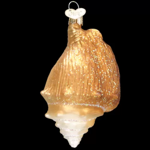 Animal Ornaments^Tannenbaum Holiday Shop Golden Seashell