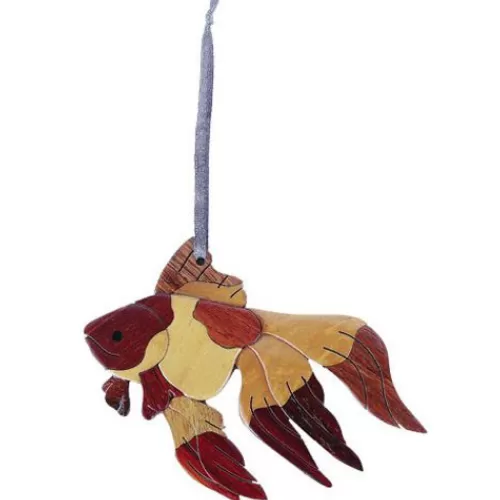 Animal Ornaments^Tannenbaum Holiday Shop Goldfish Ornament