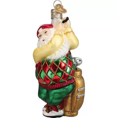 Santa Ornaments^Tannenbaum Holiday Shop Golfing Santa