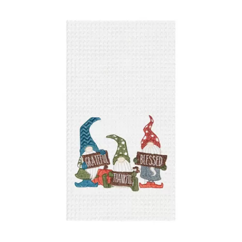 Tabletop>Tannenbaum Holiday Shop Grateful Thankful Gnome Towel