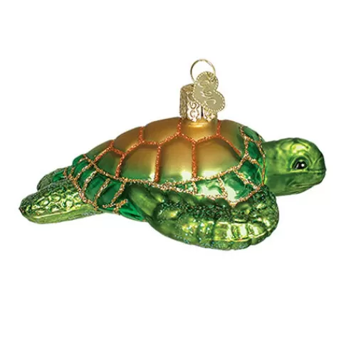 Animal Ornaments^Tannenbaum Holiday Shop Green Sea Turtle