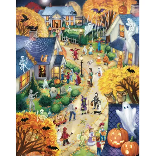 Books & Puzzles>Tannenbaum Holiday Shop Halloween Town - 550 Piece Puzzle