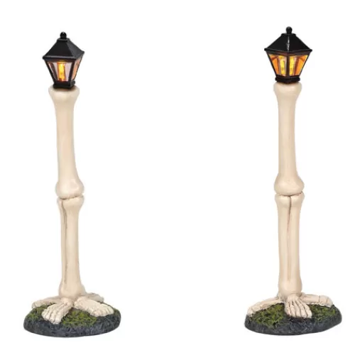 Department 56 - Villages^Tannenbaum Holiday Shop Halloween Village - Femur Bone Street Lights