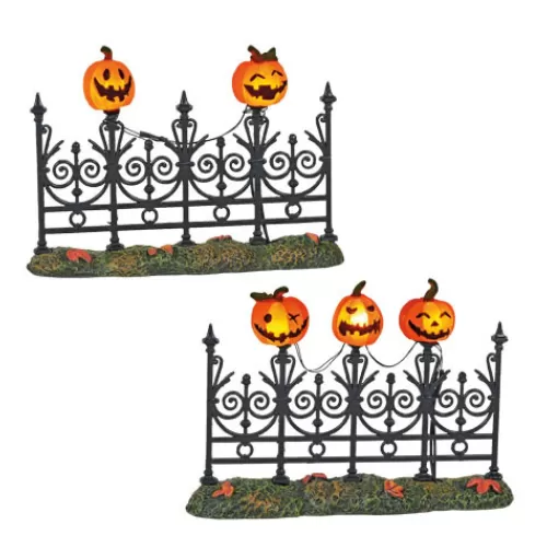 Department 56 - Villages^Tannenbaum Holiday Shop Halloween Village - Jack-O-Lantern Lit Fence