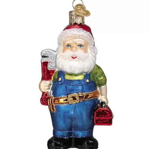 Santa Ornaments^Tannenbaum Holiday Shop Handyman Santa