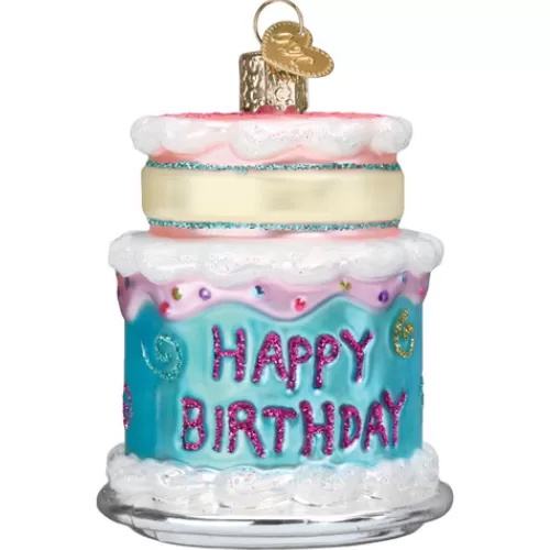 Food And Beverage Ornaments^Tannenbaum Holiday Shop Happy Birthday Cake