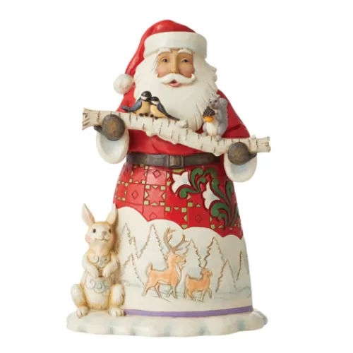 Santa Figurines>Tannenbaum Holiday Shop Happy Christmas To All - Santa With Animals