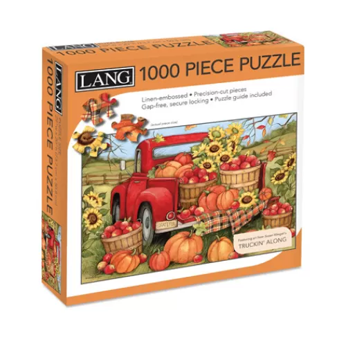 Puzzles And Toys>Tannenbaum Holiday Shop Harvest Truck - 1000 Piece Puzzle