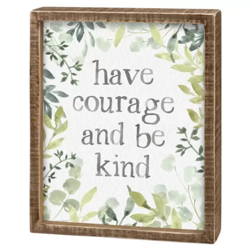 Indoor Decor^Tannenbaum Holiday Shop Have Courage Box Sign