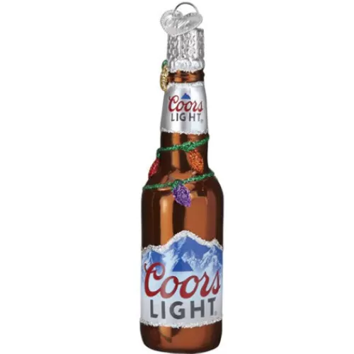 Food And Beverage Ornaments^Tannenbaum Holiday Shop Holiday Coors Light Bottle Ornament