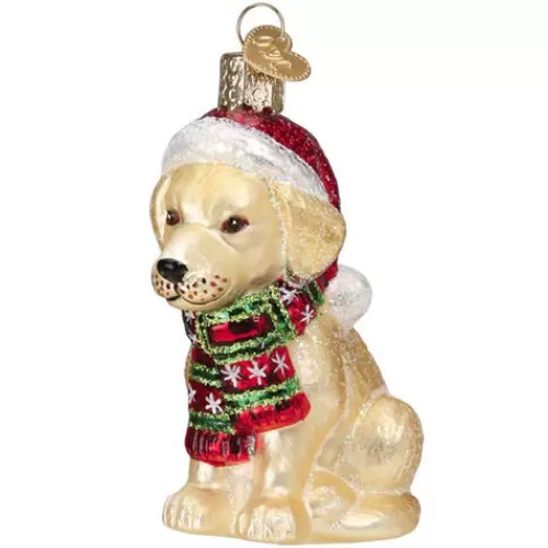 Animal Ornaments^Tannenbaum Holiday Shop Holiday Yellow Labrador Puppy