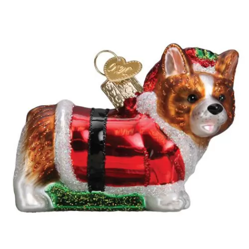 Animal Ornaments^Tannenbaum Holiday Shop Holly Hat Corgi