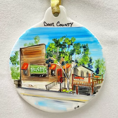 Door County Ornaments And Gifts>Tannenbaum Holiday Shop Husby's Flat Ornament