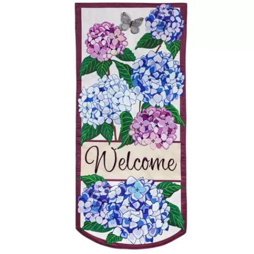 Garden Flags>Tannenbaum Holiday Shop Hydrangea Garden Textile Flag