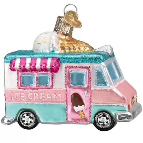 Novelty Ornaments^Tannenbaum Holiday Shop Ice Cream Truck