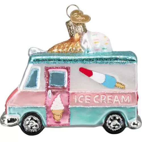 Novelty Ornaments^Tannenbaum Holiday Shop Ice Cream Truck