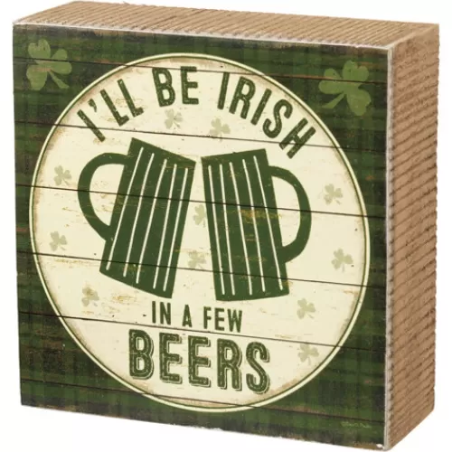 Indoor Decor^Tannenbaum Holiday Shop I'Ll Be Irish Box Sign