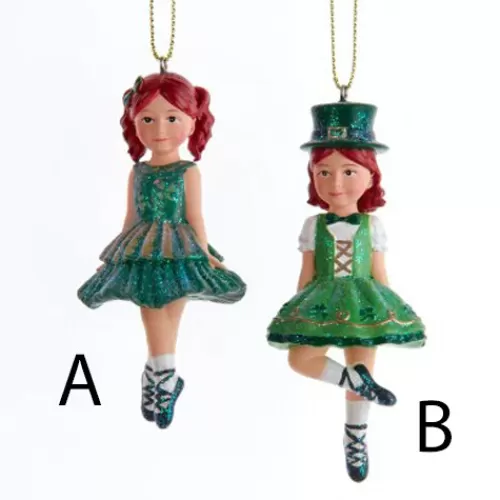 St. Patrick's Day>Tannenbaum Holiday Shop Irish D Ncing Girl Orn Ments, 2