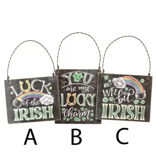 St. Patrick's Day>Tannenbaum Holiday Shop Irish Orn Ments, 3 Ssorted